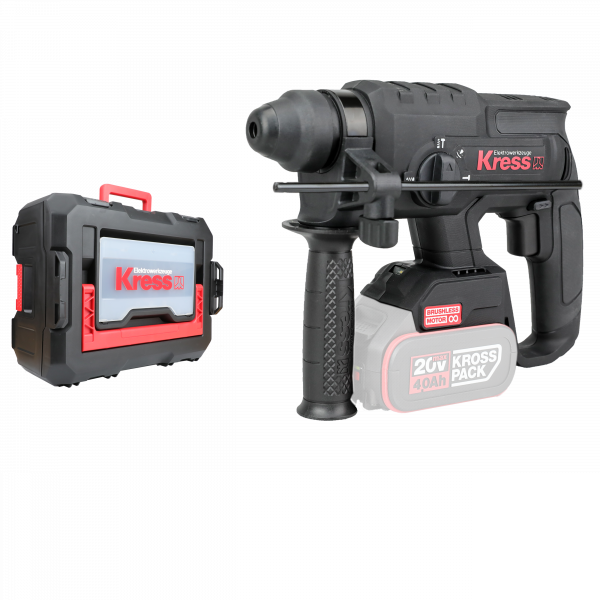 Kress 20V Akku-Pneumatic-Bohrhammer 2,0kg 2,0J, 22mm SDSplus, Stabelbox